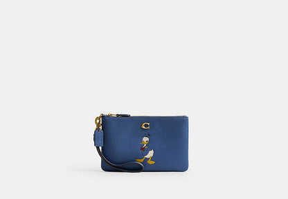 Disney X Coach Essential Small Wristlet With Donald Duck