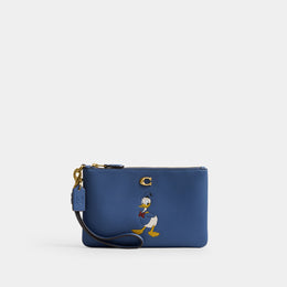 Disney X Coach Essential Small Wristlet With Donald Duck