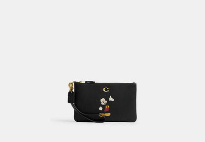 Disney X Coach Essential Small Wristlet With Mickey Mouse