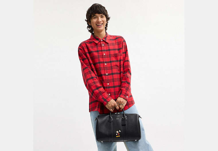 Disney X Coach Compass Bag 35 With Mickey Mouse
