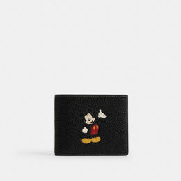 Disney X Coach 3-In-1 Wallet In Regenerative Leather With Mickey Mouse