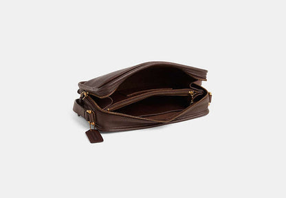 Vintage Multi Compartment Zip Bag