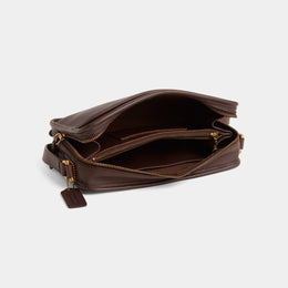 Vintage Multi Compartment Zip Bag
