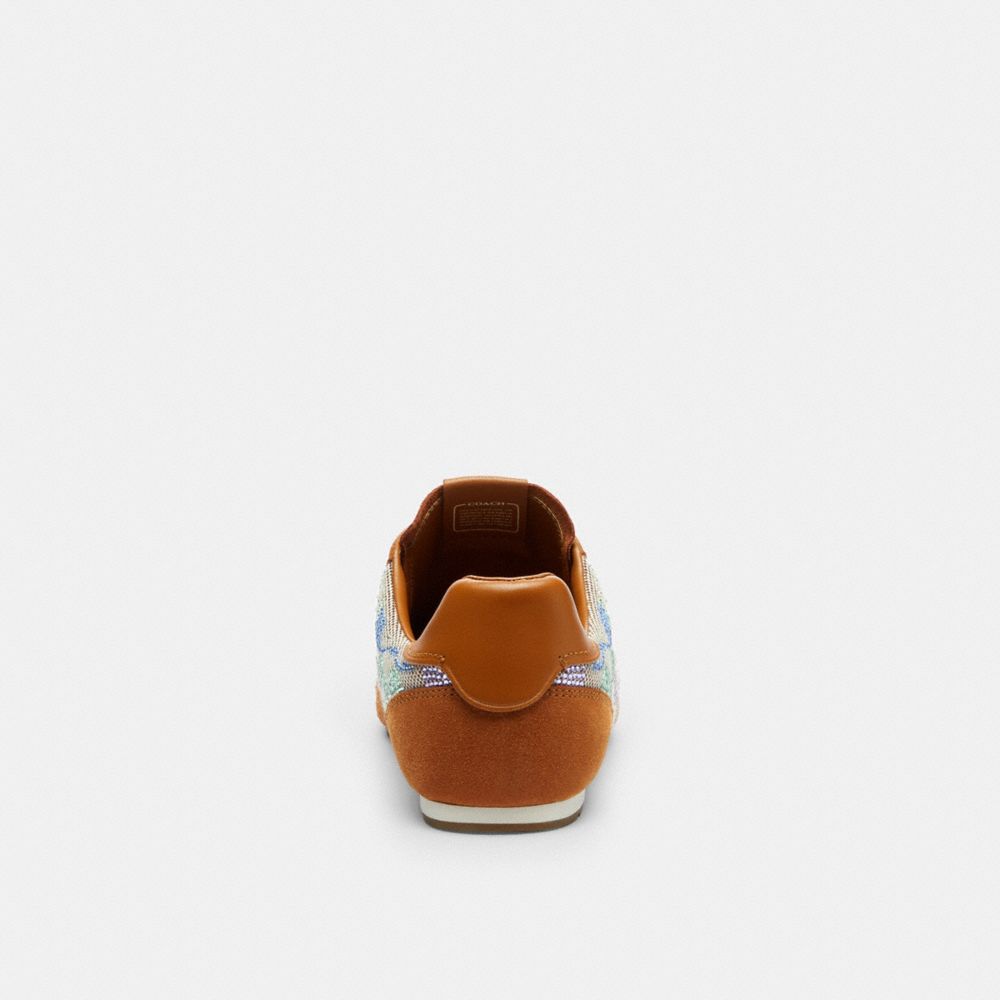 Flat Sneaker In Crystal Signature Jacquard