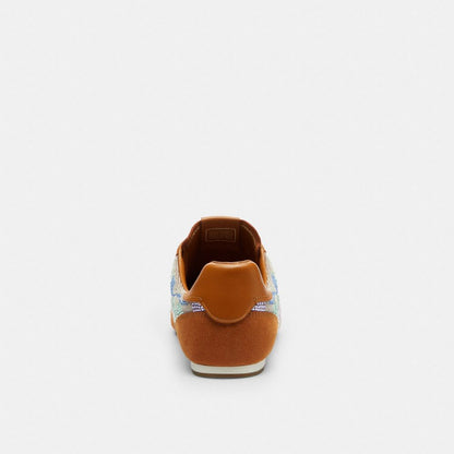 Flat Sneaker In Crystal Signature Jacquard