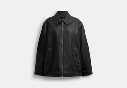 Loved Oversized Leather Jacket