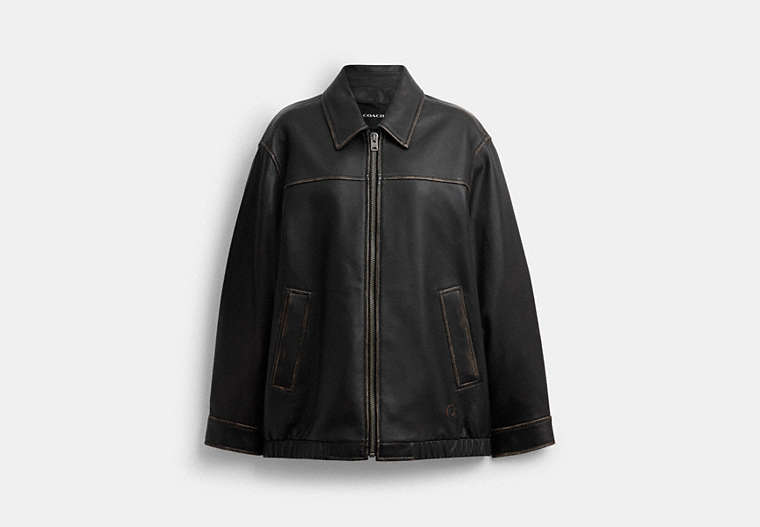 Loved Oversized Leather Jacket