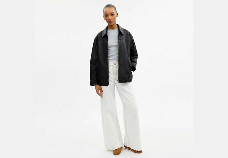 Loved Oversized Leather Jacket