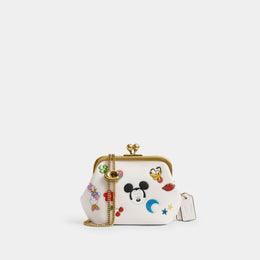 Disney X Coach Kisslock Frame Bag 10 With Sticker Print