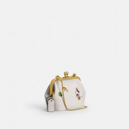 Disney X Coach Kisslock Frame Bag 10 With Sticker Print