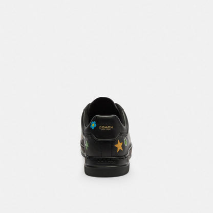 Disney X Coach High Line Sneaker With Sticker Print