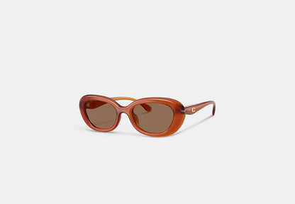 C Hardware Round Sunglasses