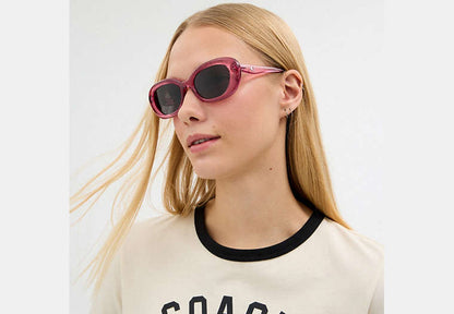 C Hardware Round Sunglasses