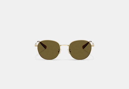 Metal Hangtag Round Sunglasses