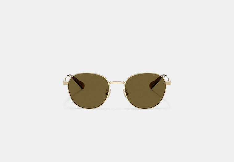 Metal Hangtag Round Sunglasses