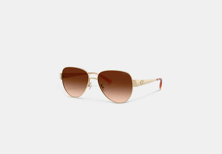 C Hardware Metal Pilot Sunglasses