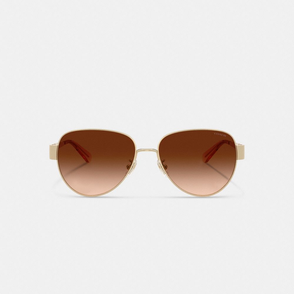 C Hardware Metal Pilot Sunglasses
