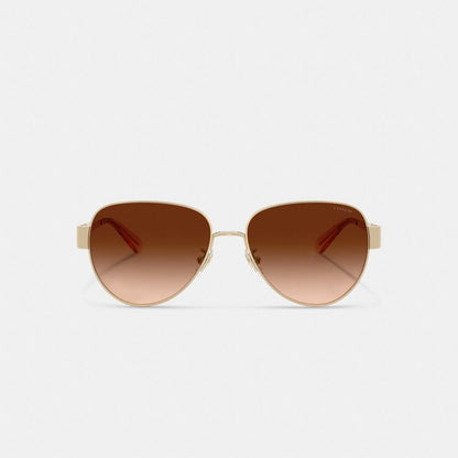 C Hardware Metal Pilot Sunglasses