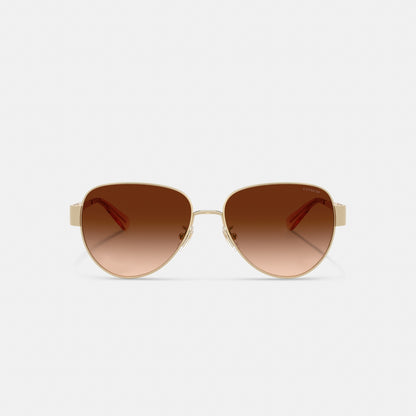 C Hardware Metal Pilot Sunglasses