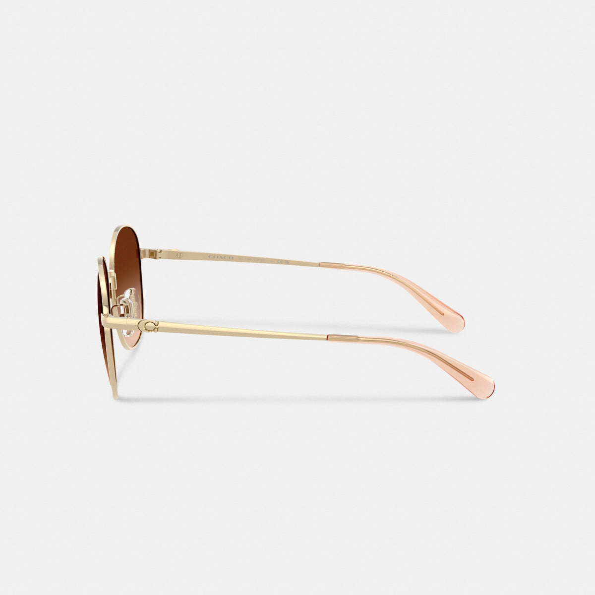 C Hardware Metal Round Sunglasses