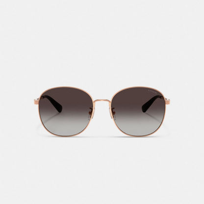 C Hardware Metal Round Sunglasses