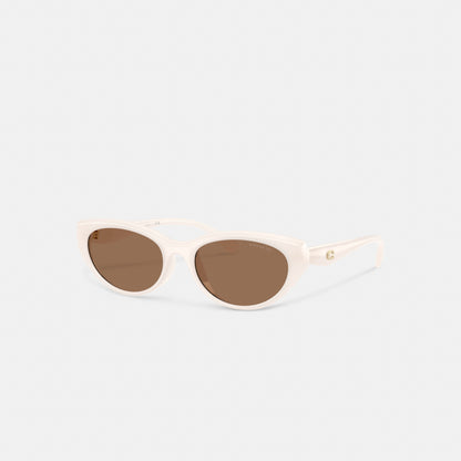 C Hardware Oval Cat Eye Sunglasses
