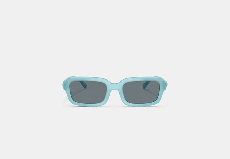 C Heart Narrow Square Sunglassses