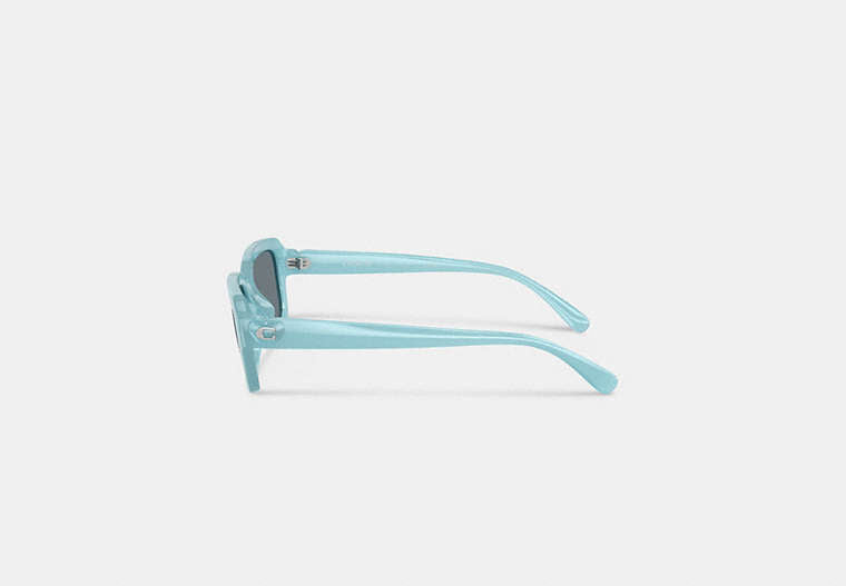 C Heart Narrow Square Sunglassses