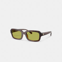 C Heart Narrow Square Sunglassses