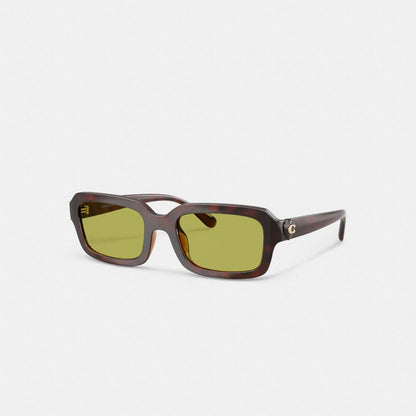 C Heart Narrow Square Sunglassses