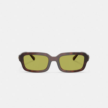 C Heart Narrow Square Sunglassses