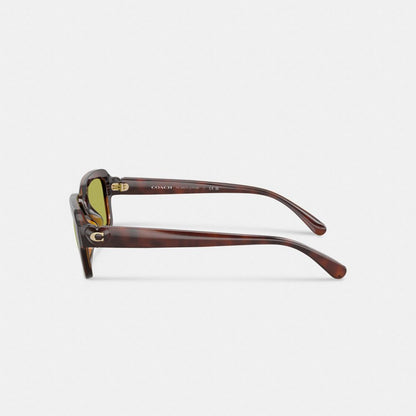 C Heart Narrow Square Sunglassses