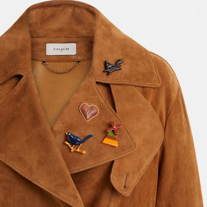 Reloved Suede Trench Coat