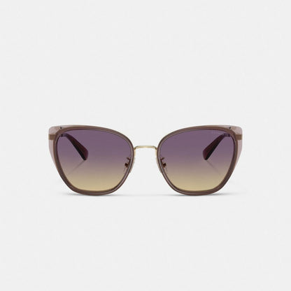 C Hardware Metal Square Sunglasses