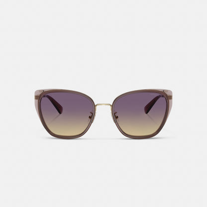 C Hardware Metal Square Sunglasses