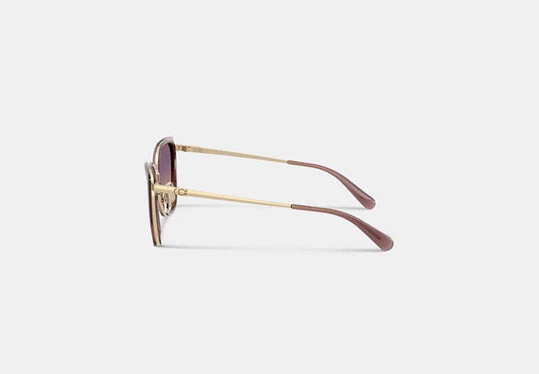 C Hardware Metal Square Sunglasses