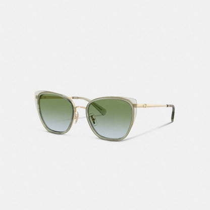 C Hardware Metal Square Sunglasses