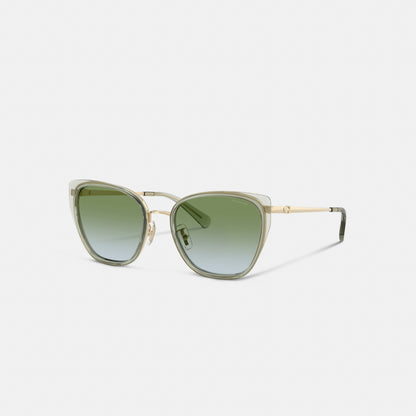 C Hardware Metal Square Sunglasses