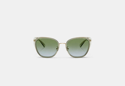 C Hardware Metal Square Sunglasses