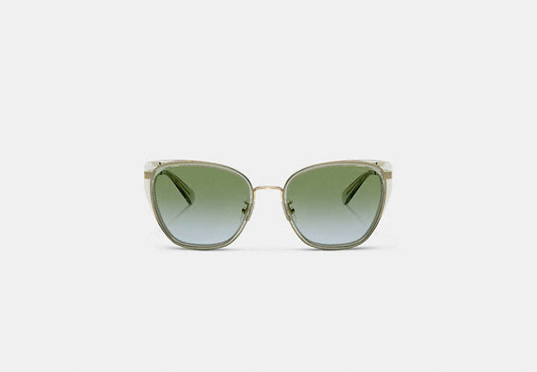 C Hardware Metal Square Sunglasses