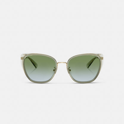 C Hardware Metal Square Sunglasses
