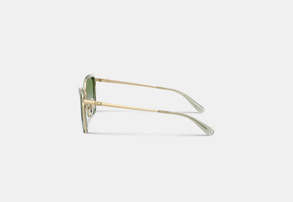 C Hardware Metal Square Sunglasses