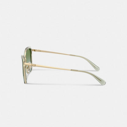 C Hardware Metal Square Sunglasses