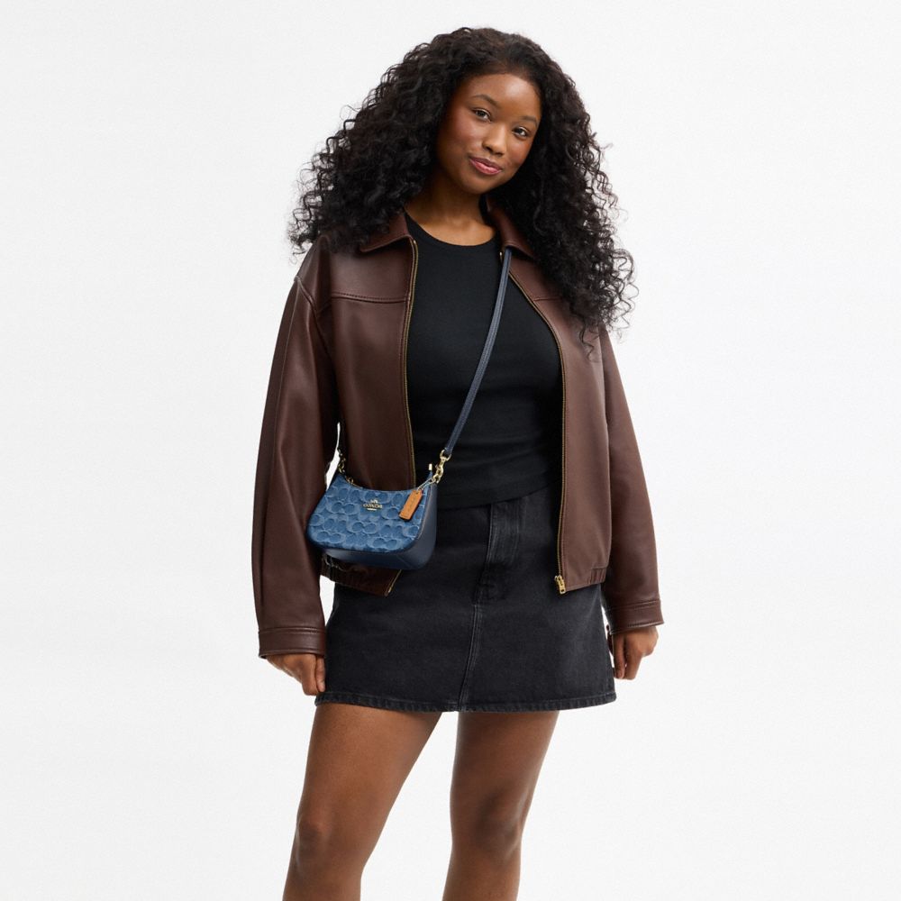 Teri Mini Crossbody Bag In Signature Denim