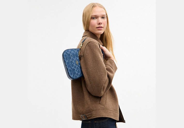 Teri Mini Crossbody Bag In Signature Denim