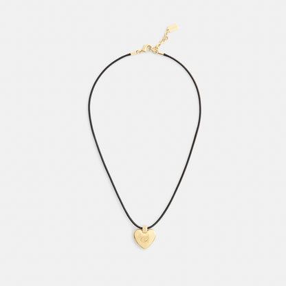 Signature Heart Cord Pendant Necklace