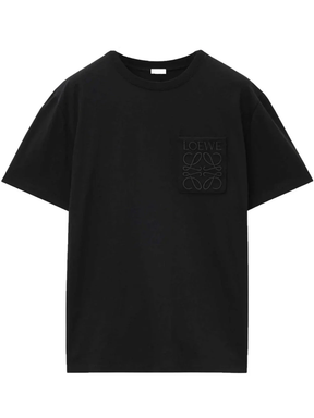 Loewe Tonal Pocket Relaxed Fit T-Shirt in Black
