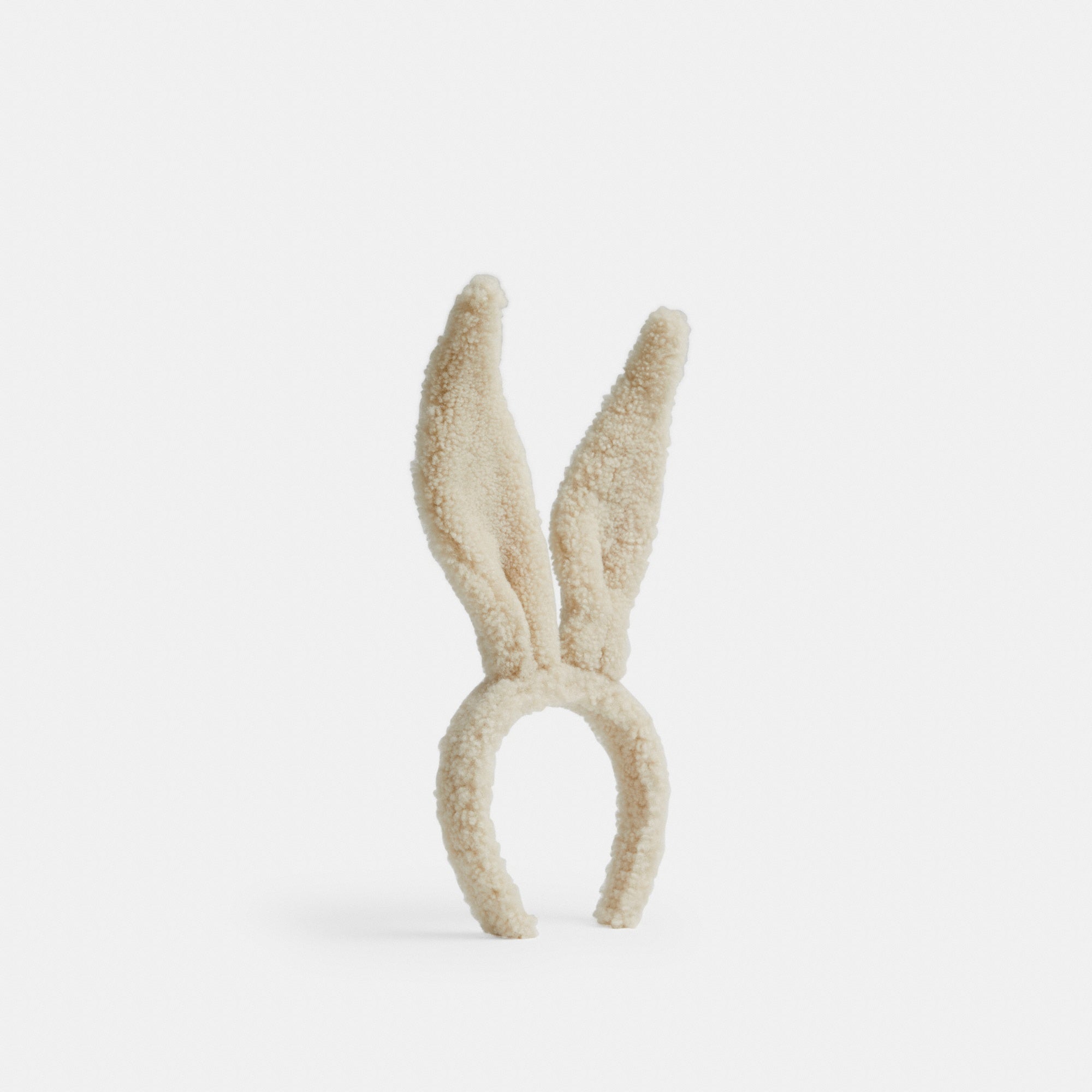 Bunny Ears Headband In Shearling