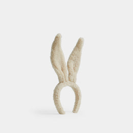 Bunny Ears Headband In Shearling