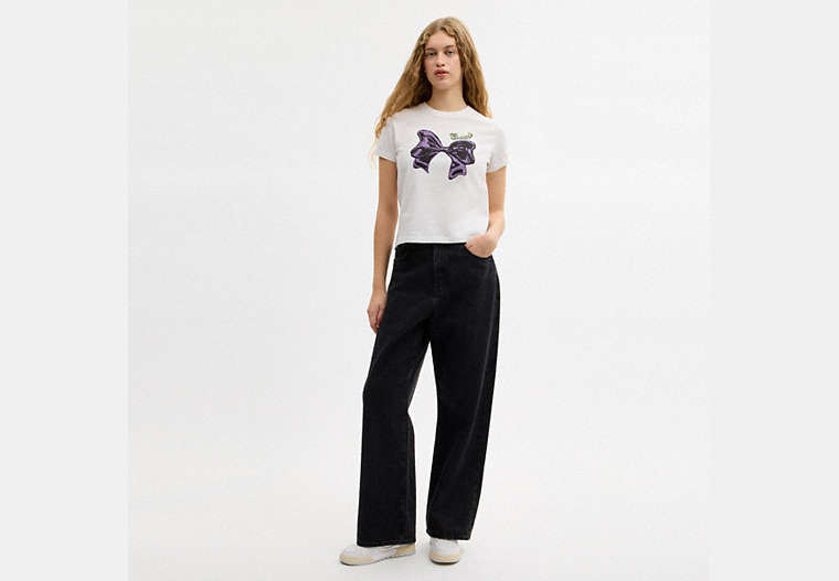 Bow T-Shirt In Organic Cotton